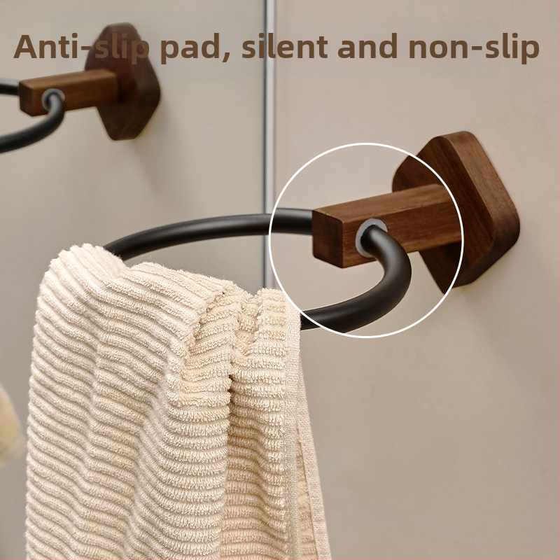 Držač ručnika u kupaonici u novokineskom stilu, bez bušenja rupa, završna obrada: pečena boja, materijal: drugi, nosivost: 10