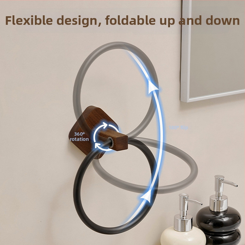 Držač ručnika u kupaonici u novokineskom stilu, bez bušenja rupa, završna obrada: pečena boja, materijal: drugi, nosivost: 10