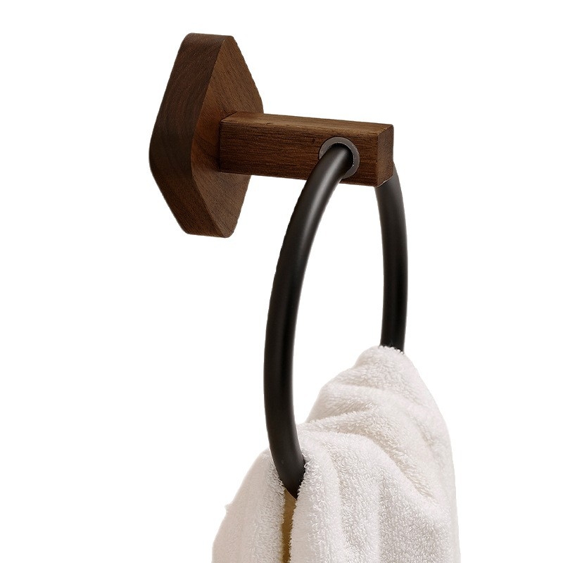 Držač ručnika u kupaonici u novokineskom stilu, bez bušenja rupa, završna obrada: pečena boja, materijal: drugi, nosivost: 10