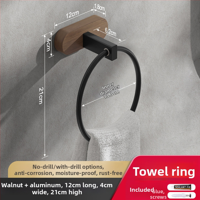 Držač ručnika u kupaonici u novokineskom stilu, bez bušenja rupa, završna obrada: pečena boja, materijal: drugi, nosivost: 10