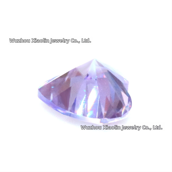 Moissanit srcolik kamen bez ugradnje, čistoća VVS, rezanje, prilagodljivo