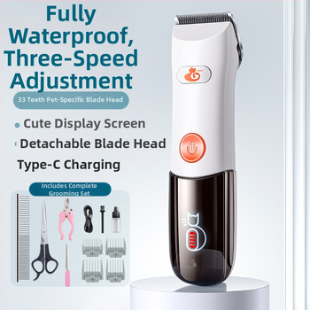 Vodootporni kliper za kućne ljubimce za pse i mačke — električni, visokih performansi, ABS kućište