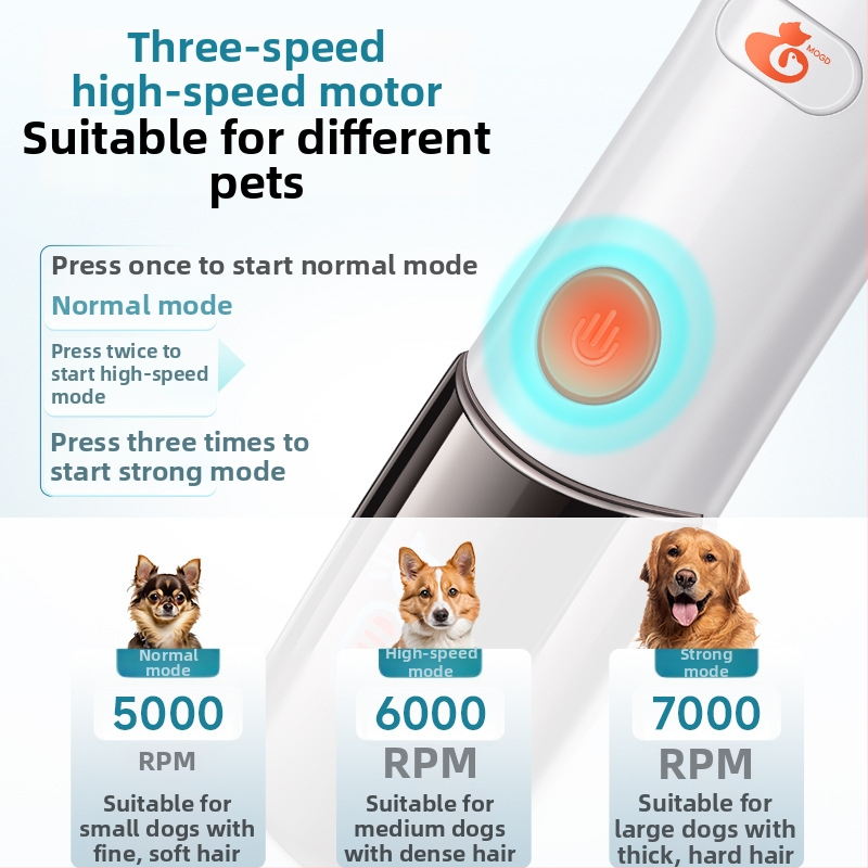 Vodootporni kliper za kućne ljubimce za pse i mačke — električni, visokih performansi, ABS kućište