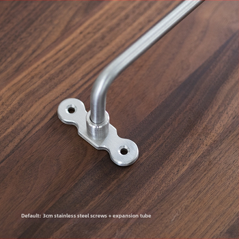 Mesingani zidni štap za vješanje – bez bušenja, retro skandinavski držač za ručnike i kuhinjske potrepštine