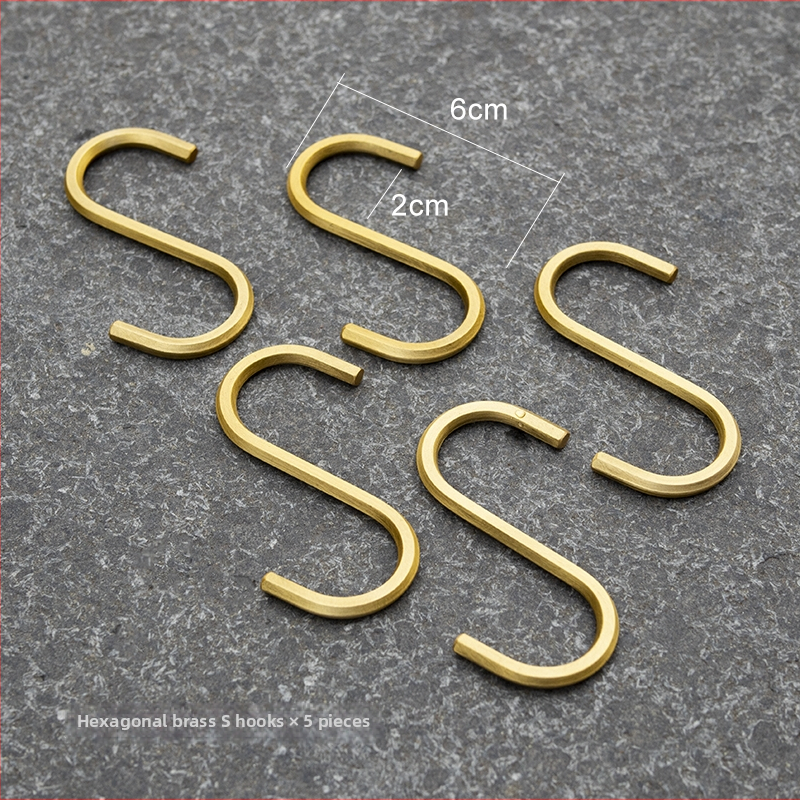 Mesingani zidni štap za vješanje – bez bušenja, retro skandinavski držač za ručnike i kuhinjske potrepštine