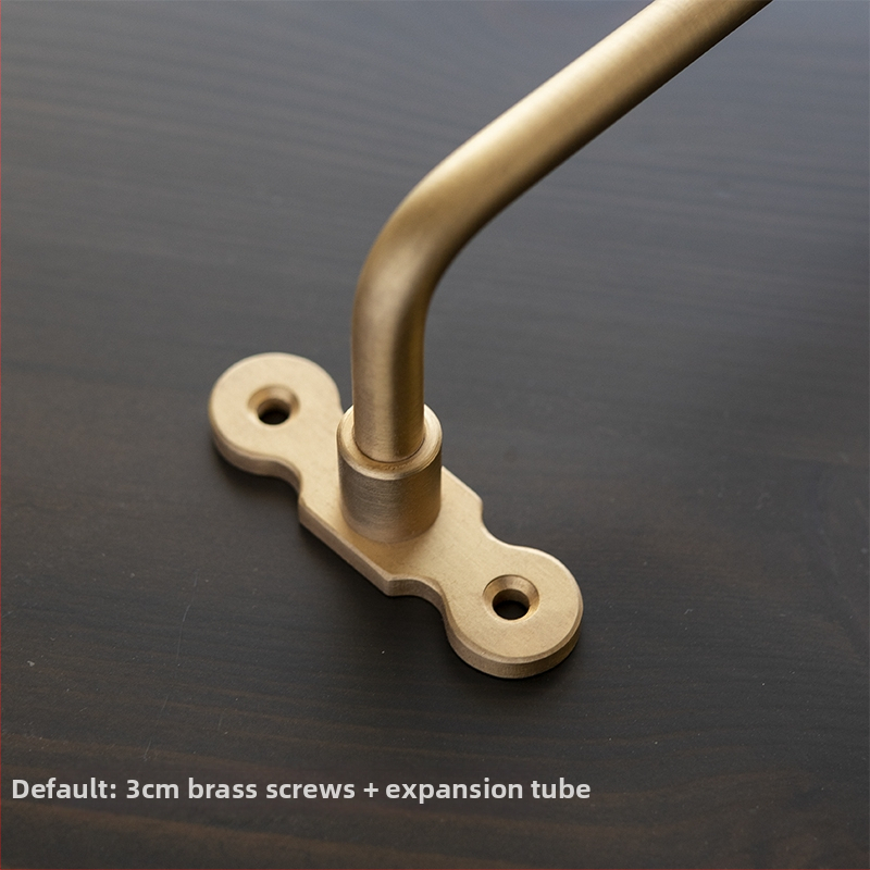 Mesingani zidni štap za vješanje – bez bušenja, retro skandinavski držač za ručnike i kuhinjske potrepštine