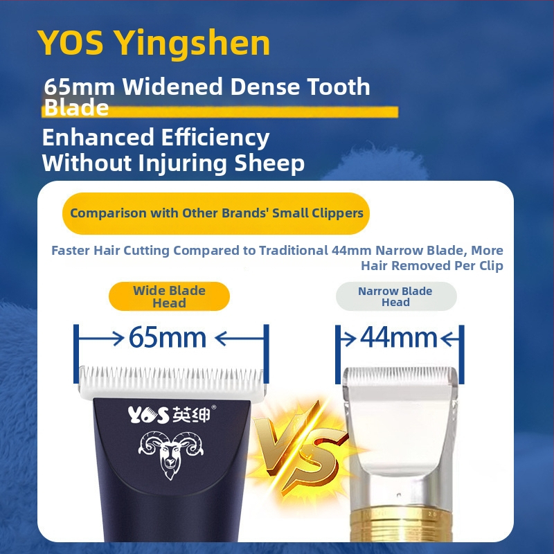 Gentry visokoučinkovit električni kliper za vunu s preciznom reznom glavom, namijenjen kozama i alpama