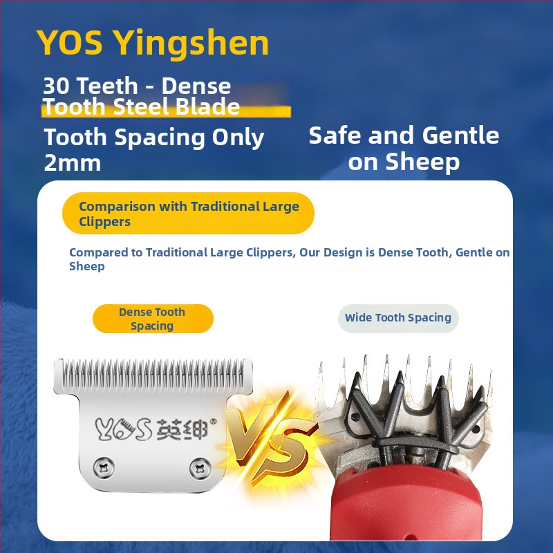Gentry visokoučinkovit električni kliper za vunu s preciznom reznom glavom, namijenjen kozama i alpama