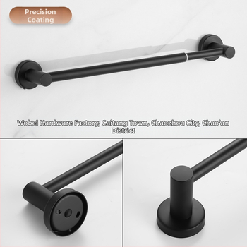 Teleskopski držač za ručnike od nehrđajućeg čelika za kupaonicu, montaža bušenjem, nosivost 5 kg