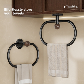 Zidni držač ručnika za kupaonicu, bez bušenja, ABS, Bake Paint završna obrada, nosivost 10 kg, 1 razina, sklopivi, protuklizni