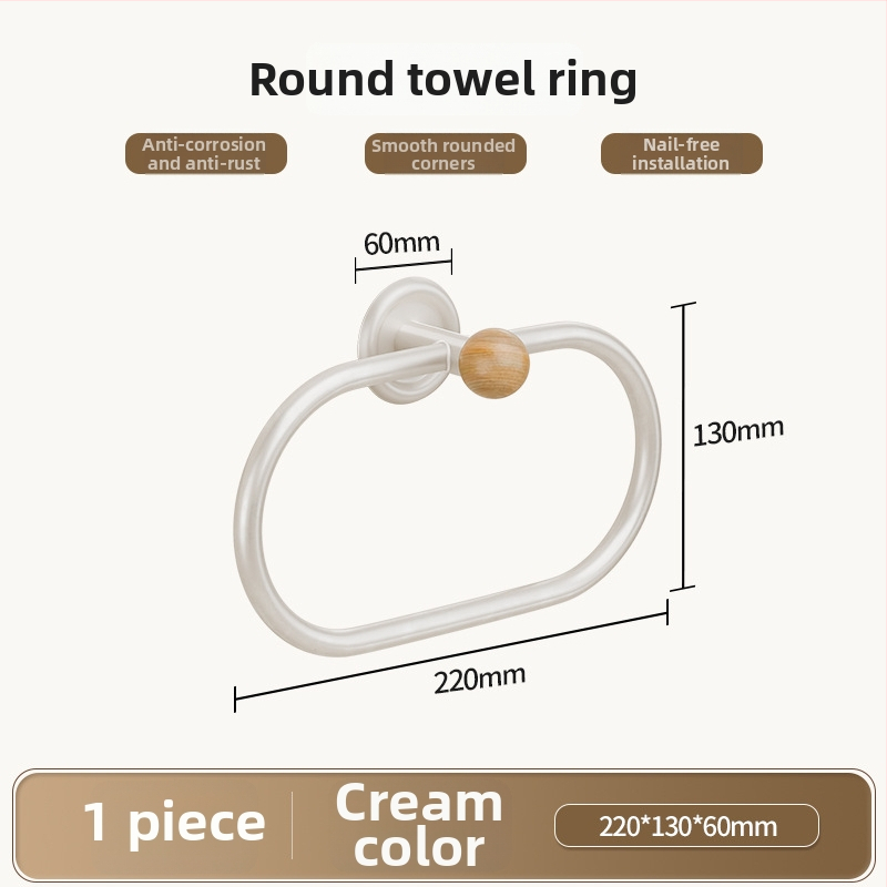 Zidni držač ručnika za kupaonicu, bez bušenja, ABS, Bake Paint završna obrada, nosivost 10 kg, 1 razina, sklopivi, protuklizni