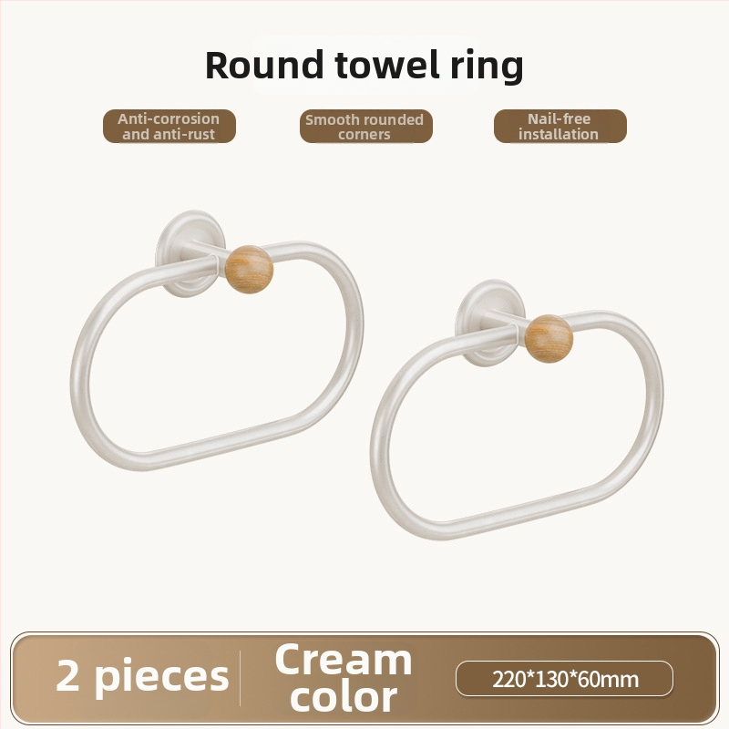 Zidni držač ručnika za kupaonicu, bez bušenja, ABS, Bake Paint završna obrada, nosivost 10 kg, 1 razina, sklopivi, protuklizni