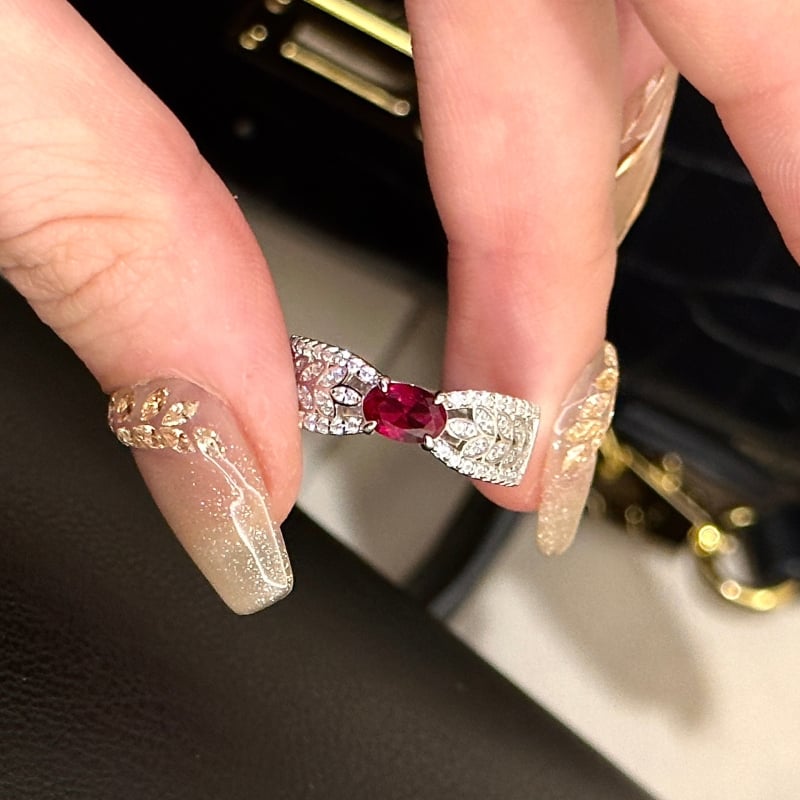 Prsten s mašnicom, 925 srebra, dijamantni detalji, ženski elegantan nakit
