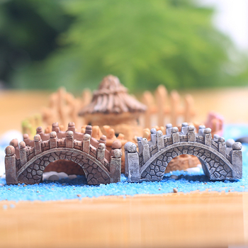 Jing Jiao mini smoleni mostić od smole za mikro pejzaž s mahovinom - pastoralni stil, obojena površina