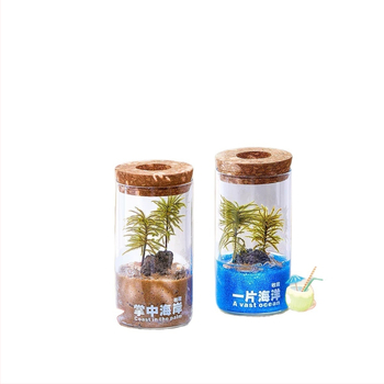 Stakleno akvarij s mikro pejzažom • ručna izrada • model: mikro pejzaž • stil: lagani luksuz • prilagodljivo