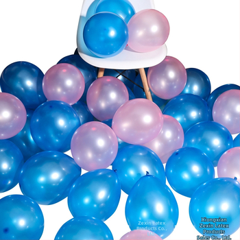 Balon decor din latex, formă rotundă, cu logo tipărit, set de 100 bucăți