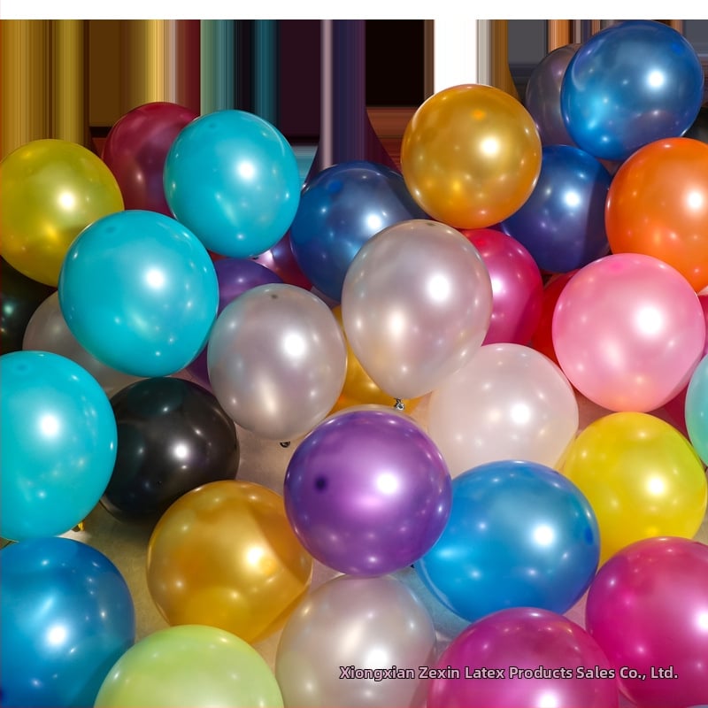 Balon decor din latex, formă rotundă, cu logo tipărit, set de 100 bucăți