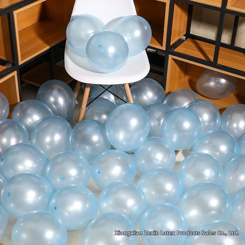 Balon decor din latex, formă rotundă, cu logo tipărit, set de 100 bucăți