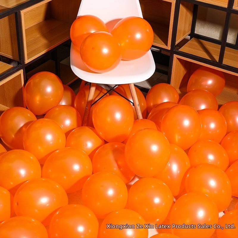 Balon decor din latex, formă rotundă, cu logo tipărit, set de 100 bucăți