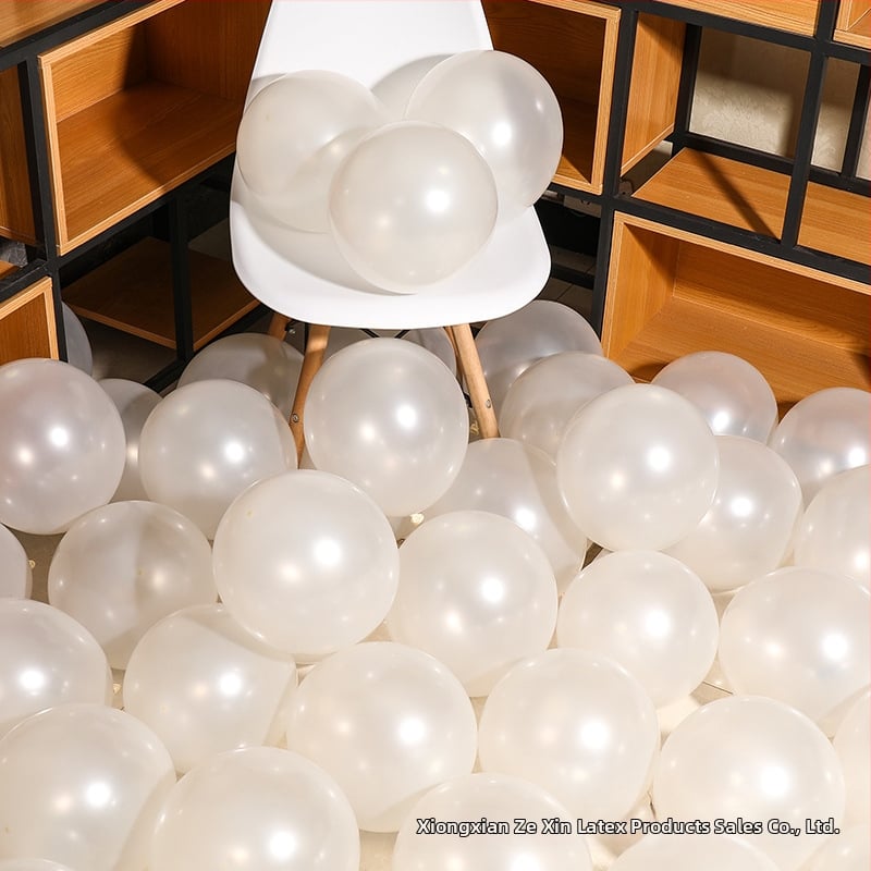 Balon decor din latex, formă rotundă, cu logo tipărit, set de 100 bucăți