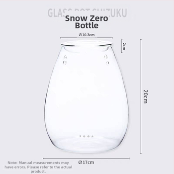 Mini Shizuku boca za ured — stolni mikro pejzaž, visoko borosilikatno staklo, puhano staklo, prilagodljivost, svijetao luksuzni stil