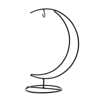 Željezni držač za viseće boce i biljke u obliku mjeseca, ručna izrada, mogućnost prilagođavanja, dekorativni držač