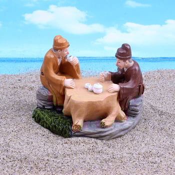 Yingqiu Craft figurice od smole za akvarijski mikropejzaž – tema drevne čajne kulture, oslikane, prilagodljive