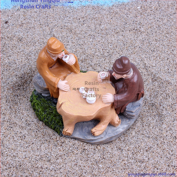 Yingqiu Craft figurice od smole za akvarijski mikropejzaž – tema drevne čajne kulture, oslikane, prilagodljive