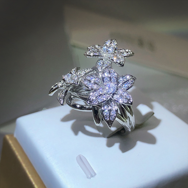 KYZC inel pentru femei în stil Ins, geometric din alamă și oțel alb