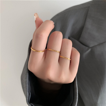 Inel din oțel de titan, motiv geometric diamantat, inel pentru falangă, primăvara 2024