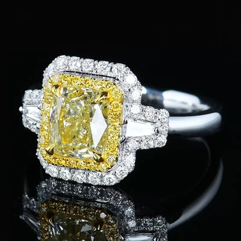 Inel de cupru – deschis, în formă de floare, cu cristale, pentru femei, stil geometric