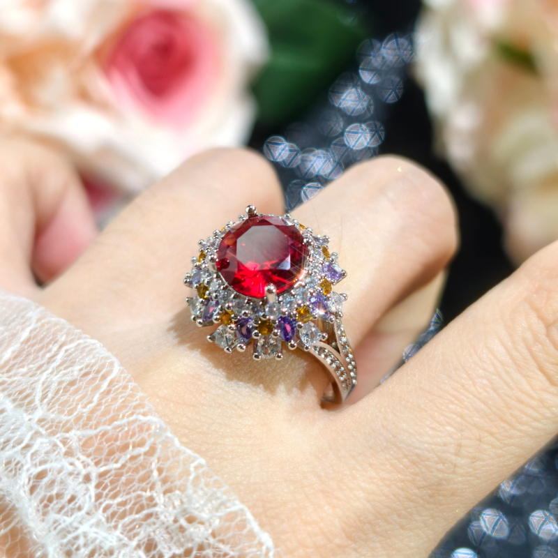 Inel de cupru Carlochis, design deschis, electroplating, model J0965