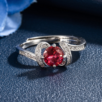 Inel din cupru cu zirconiu, design geometric în formă de ingot, Yaoting