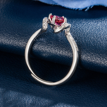 Inel din cupru cu zirconiu, design geometric în formă de ingot, Yaoting