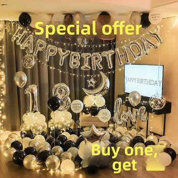 Rođendanski dekorativni rekviziti, tkanina materijal, uređenje prostora za pozadinu zabave