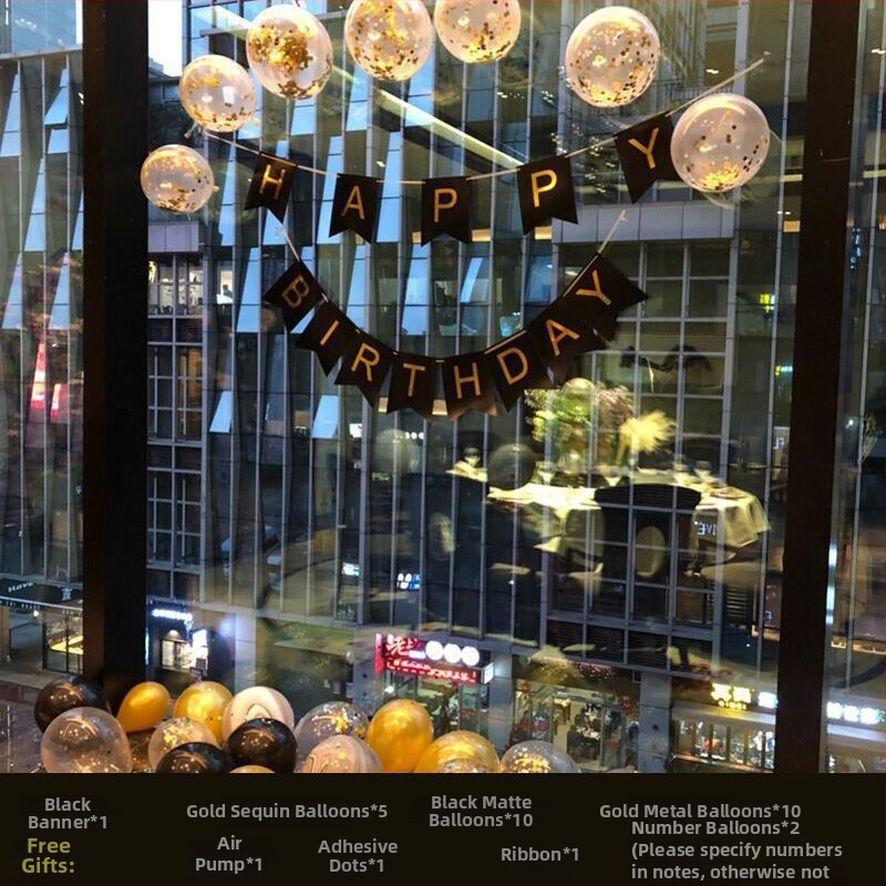 Rođendanski dekorativni rekviziti, tkanina materijal, uređenje prostora za pozadinu zabave