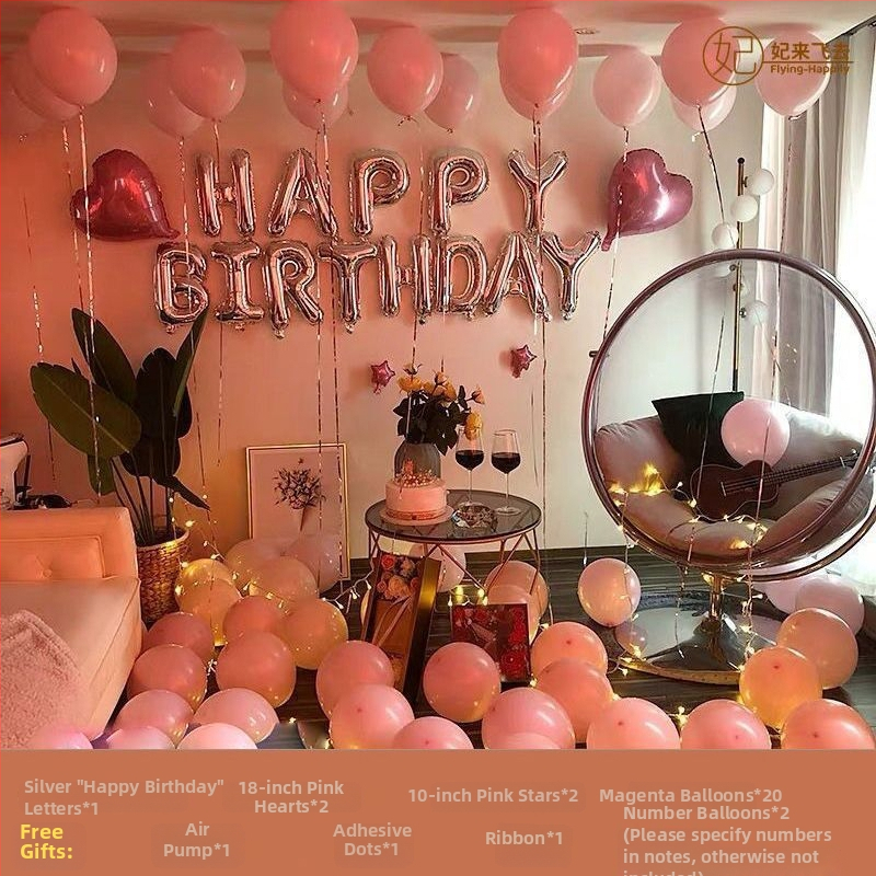 Rođendanski dekorativni rekviziti, tkanina materijal, uređenje prostora za pozadinu zabave