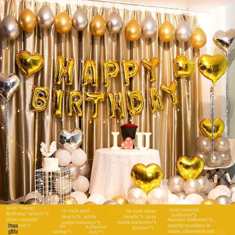 Rođendanski dekorativni rekviziti, tkanina materijal, uređenje prostora za pozadinu zabave