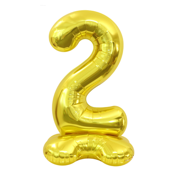 Balon cu număr 2026, 3D, stand înalt – balon din folie de aluminiu, formă de cifră, imprimarea siglei nu este posibilă