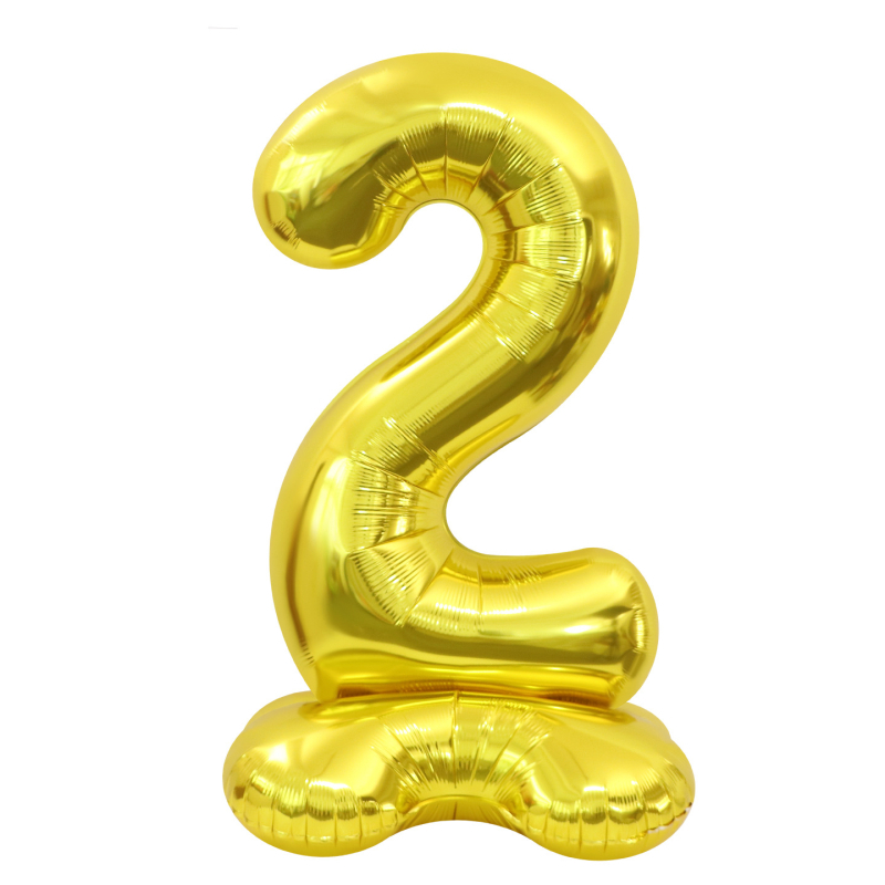Balon cu număr 2026, 3D, stand înalt – balon din folie de aluminiu, formă de cifră, imprimarea siglei nu este posibilă