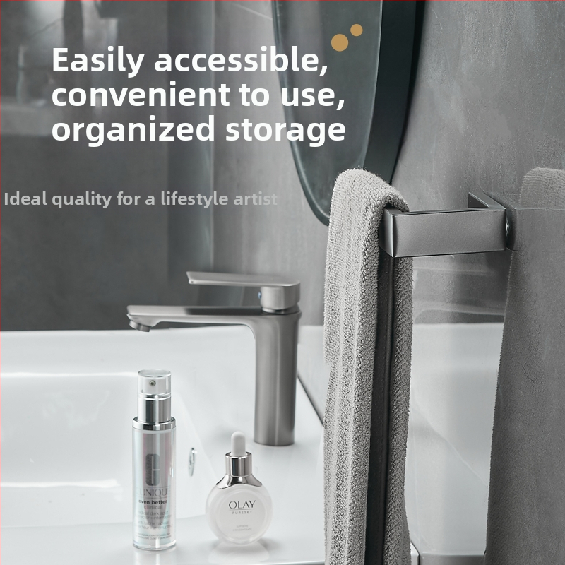 Zidni držač za ručnike – snažnog tipa, nosivost 10 kg, bez bušenja