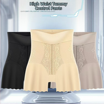 Ženske gaćice visokog struka za oblikovanje trbuha, podizanje bokova, od najlona, pamuk podstava, prozračan