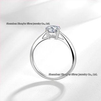 JZ378 gyűrű – négykarú korona beállítás, cirkóniával, fehér réz, egyszerű női dizájn, születésnapi ajándék