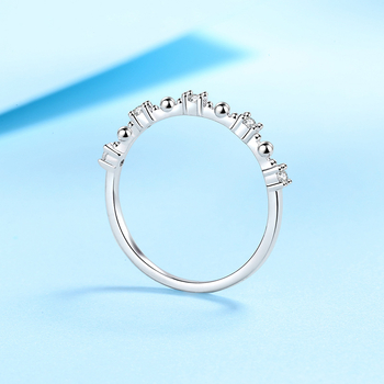 925-ös ezüst gyűrű, New Shengyi, női stílus, könnyű luxus, elektroplating