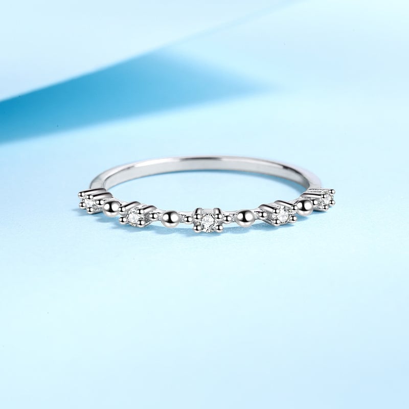 925-ös ezüst gyűrű, New Shengyi, női stílus, könnyű luxus, elektroplating