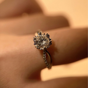 Réz gyűrű rombusz mintával, Seiko felületkezelés, Shanwei-i eredetű – női divat ékszerek