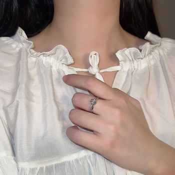 Réz gyűrű rombusz mintával, Seiko felületkezelés, Shanwei-i eredetű – női divat ékszerek