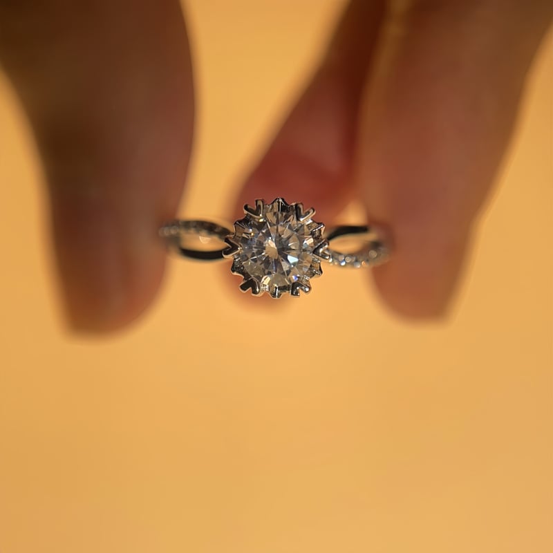 Réz gyűrű rombusz mintával, Seiko felületkezelés, Shanwei-i eredetű – női divat ékszerek