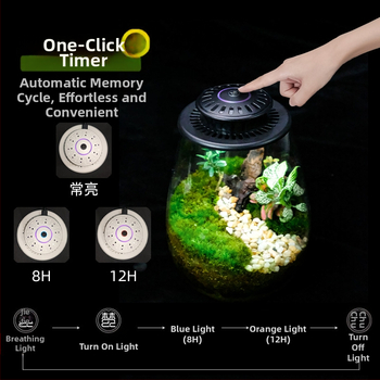 Lampica za biljke s punim spektrom za mikro pejzaže – 4 LED, 230 lm, 6500K, 220V, 63 lm/W