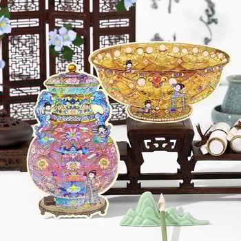 Диорама стикер-мозайка - Infeel.Me, PET материал, Нов китайски стил, Печатна изработка, DM010011100